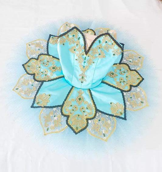 Dryad Professional Tutu, Turquoise ballet tutu, Queen of the Dryads platter tutu