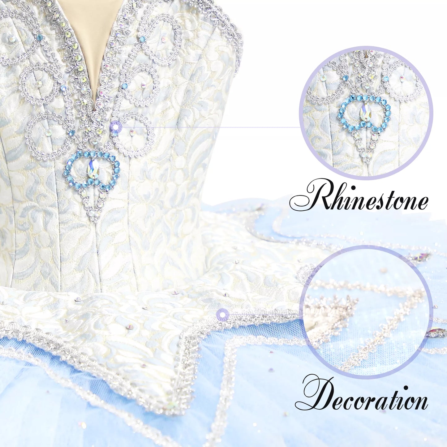 Frosted Blue Snowflake - Dancewear by Patricia