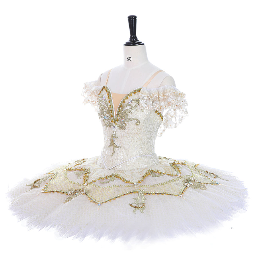 Kitri White and Gold - Dancewear by Patricia